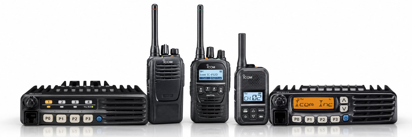 Icom portable and mobile two-way radios for business teams